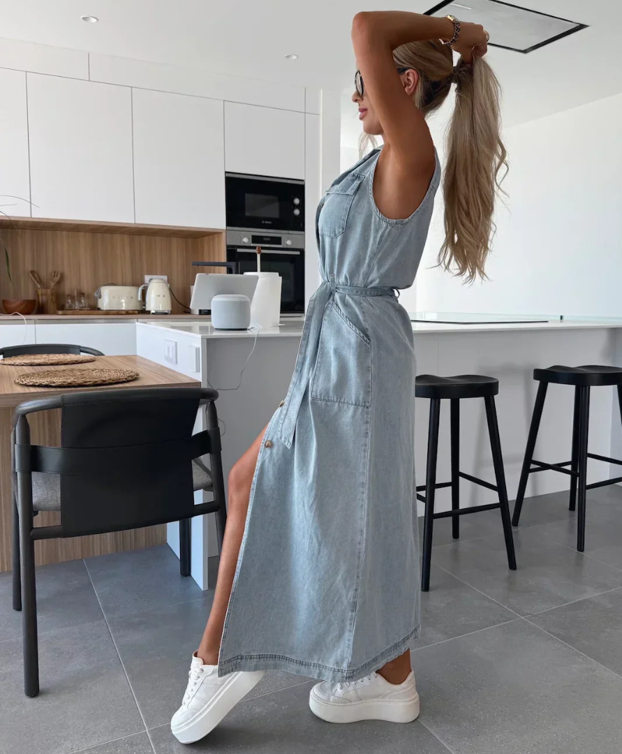 Isabelle | Maxi Denim Dress