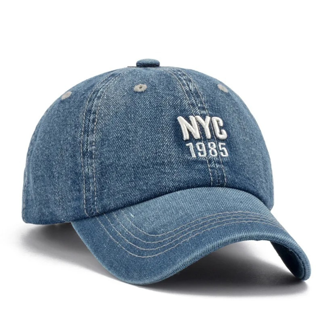 Denim Letter Baseball Cap