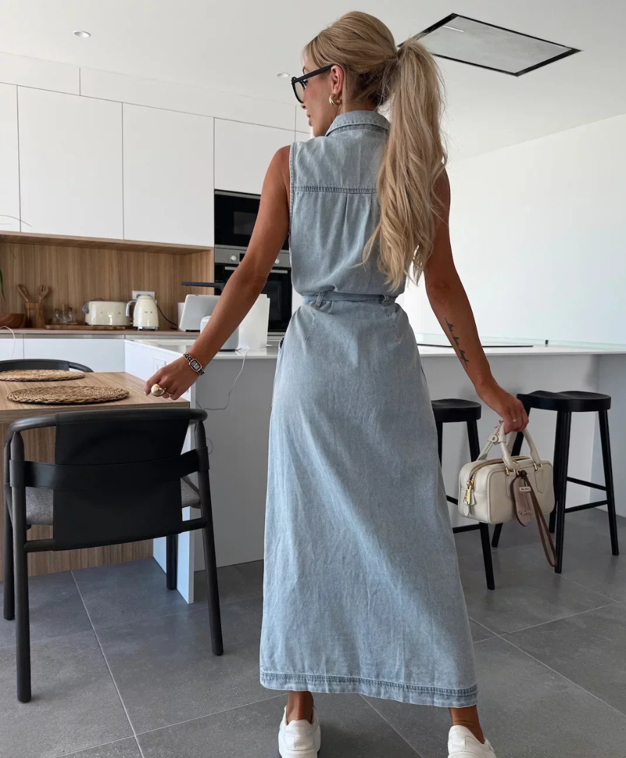 Isabelle | Maxi Denim Dress