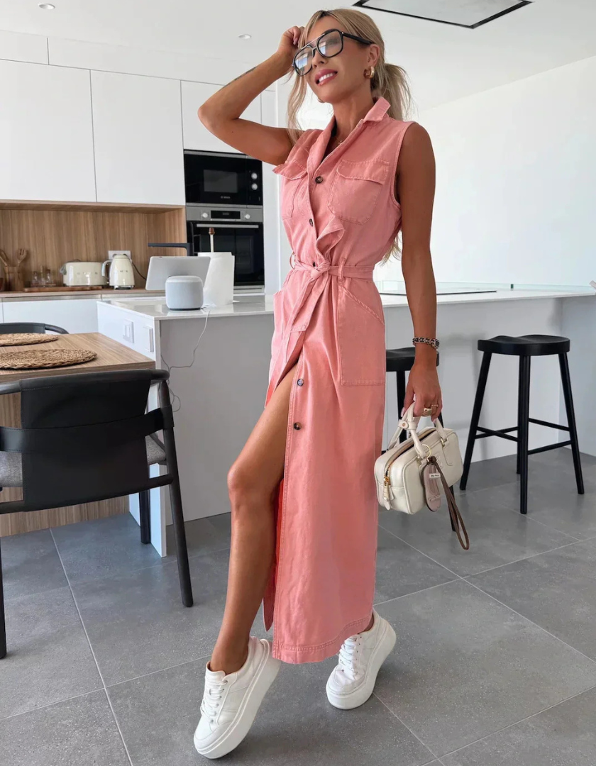 Isabelle | Maxi Denim Dress