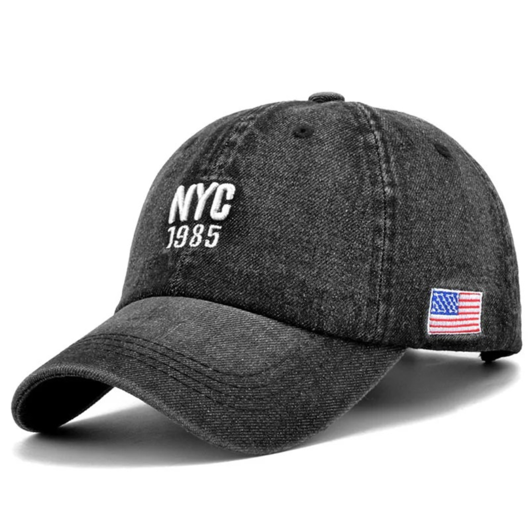 Denim Letter Baseball Cap