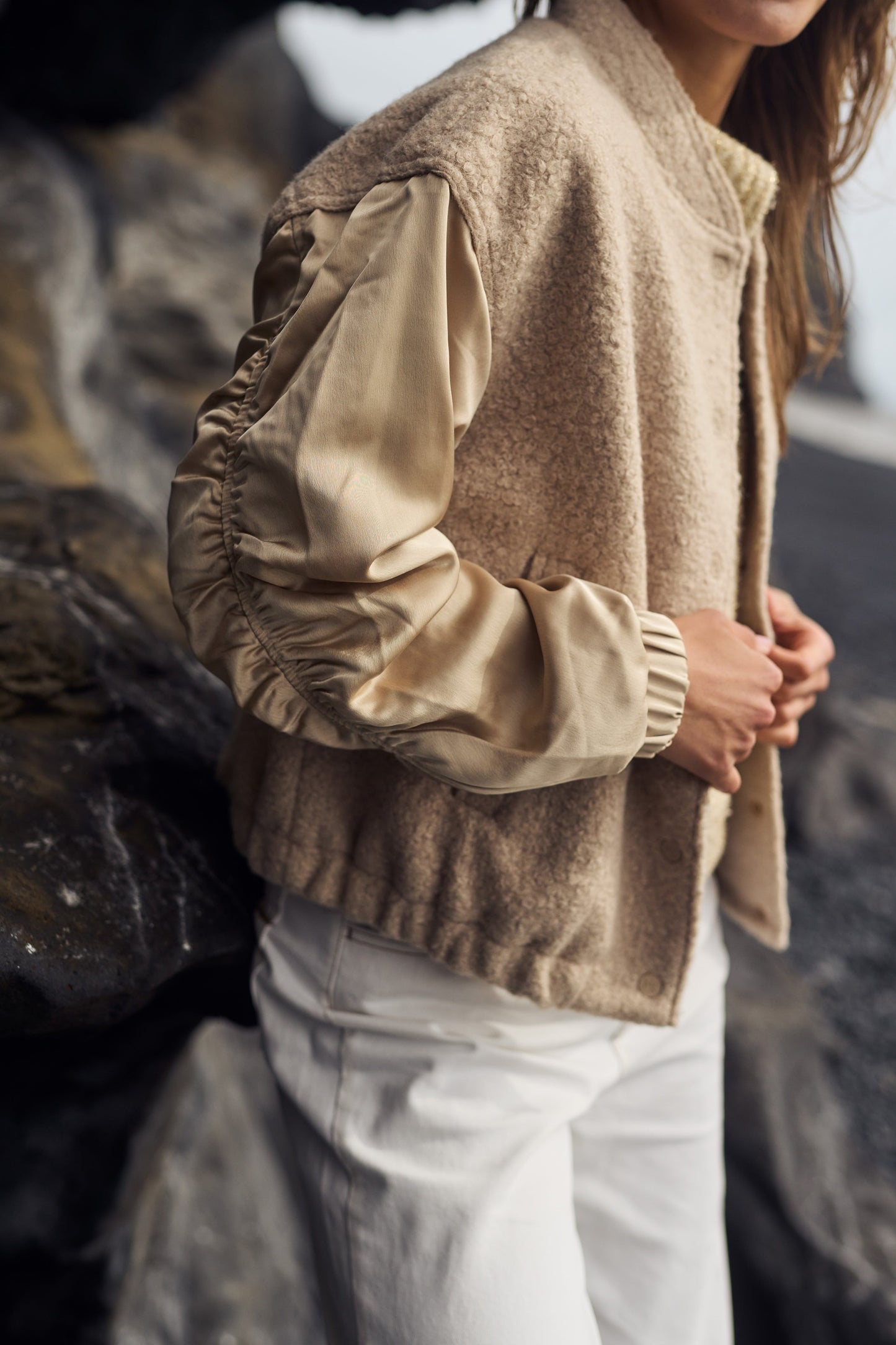 Jacket Baltimore Satin Sand