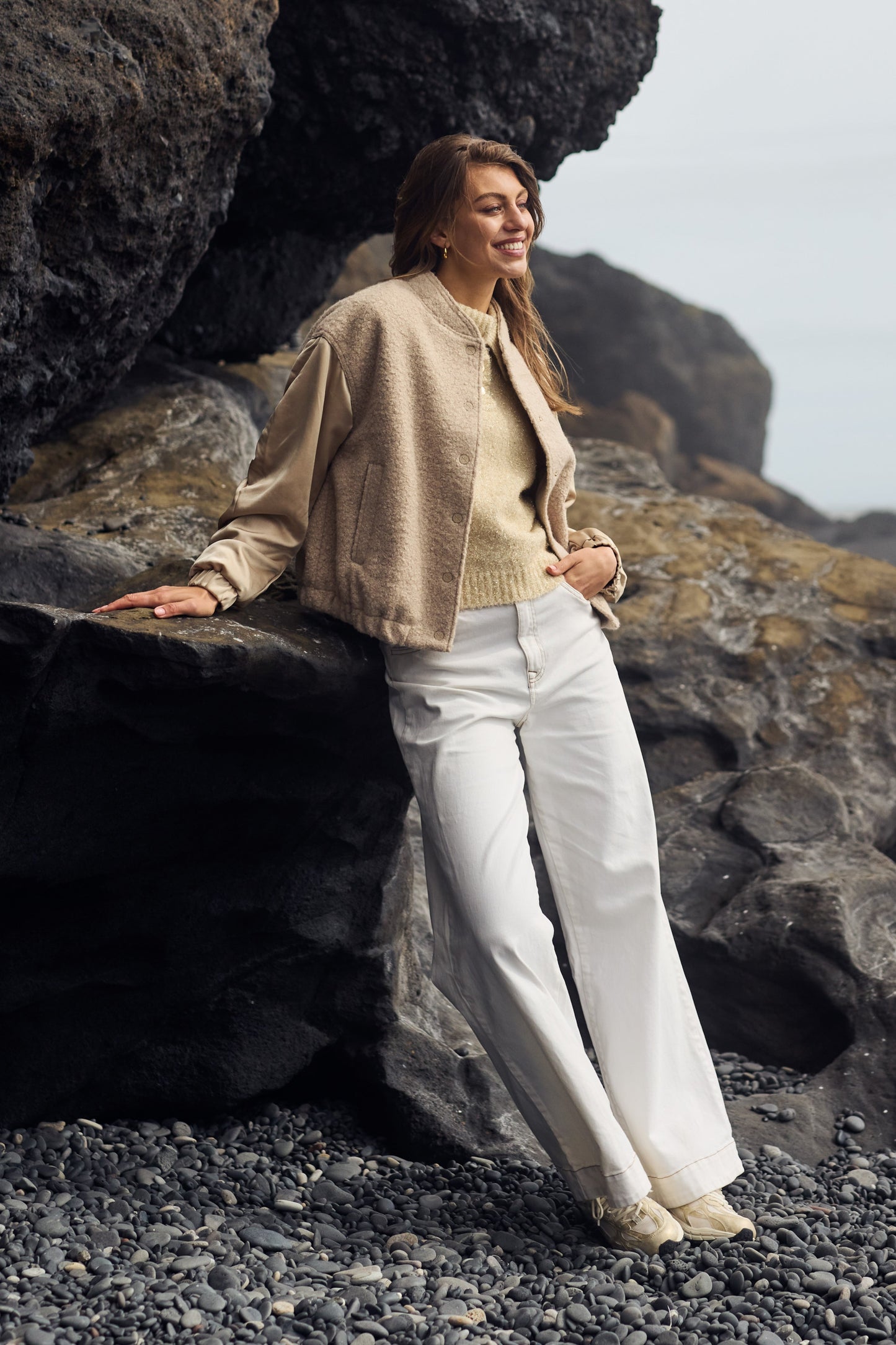 Jacket Baltimore Satin Sand