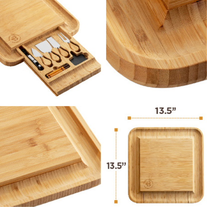 Bamboo Charcuterie Board Set
