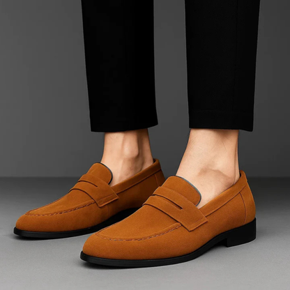 Marco Suede Penny Loafers