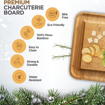 Bamboo Charcuterie Board Set