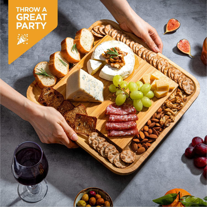 Bamboo Charcuterie Board Set