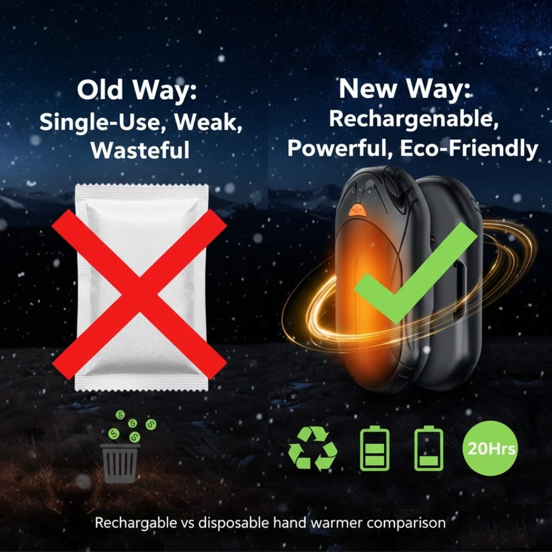 AI Hand Warmer 2-Pack™ Rechargeable Hand Warmer